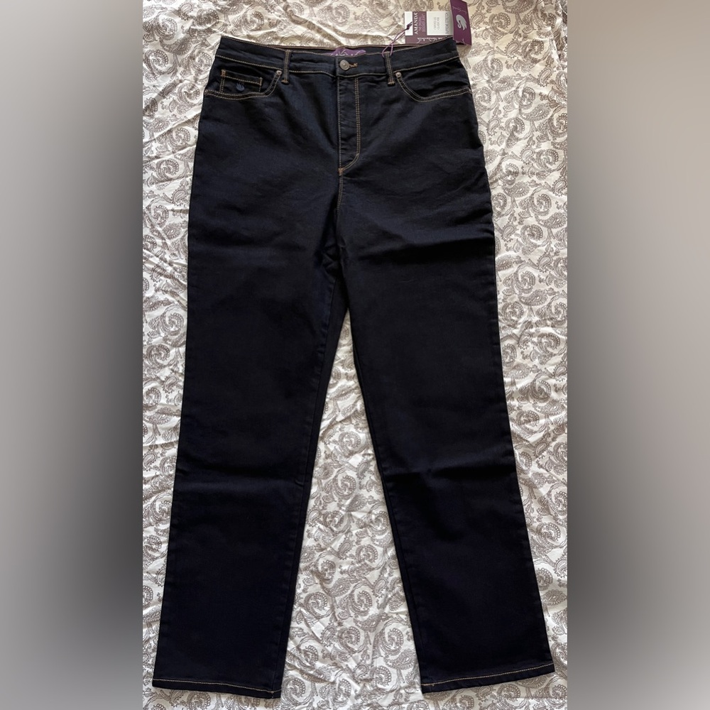 NWT Gloria Vanderbilt Amanda Jean Size 14 - Dark Blue (Noir)